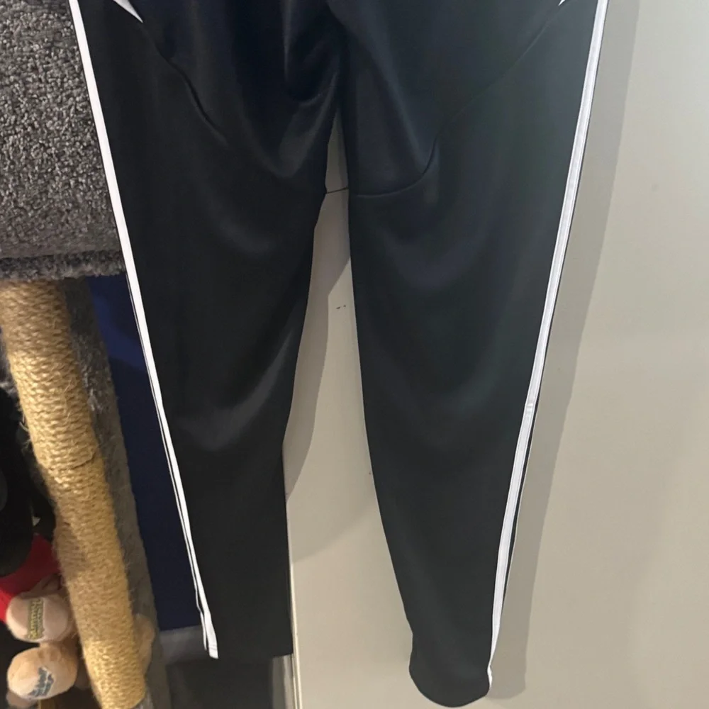 Adidas Kids Black and White Joggers - Picture 4 of 4